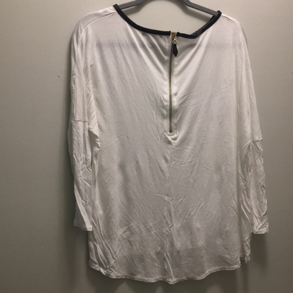 Zara jersey knit leather accent top - Picture 4 of 5